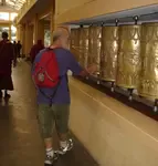 Prayer wheels in Namgyal,Dharamshala