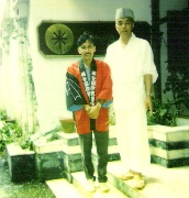 Arvind with Japanese priest in Dharamsala