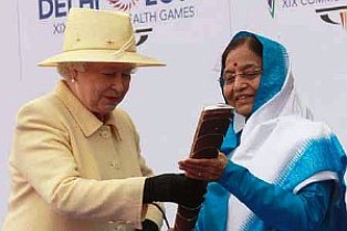 Queen with President of India