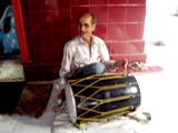 Village Temple drummer in Dharamsala