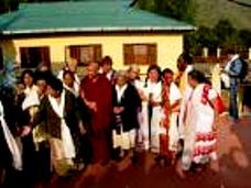 Granny visit Nechung Monastery