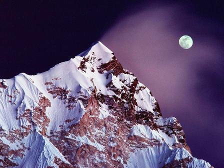 Himalayas and Moon