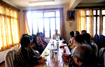 Tea with Gyuto Monks in Dharamshala India