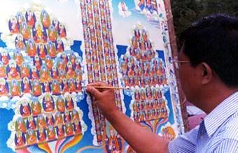 Thangka Art ocf Norbulingka