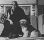 His Holiness with His dog