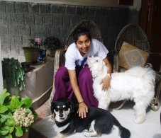 Shruti and Vidya Niwas Dogs